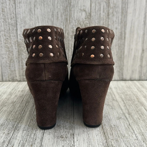 Bussola for Anthropologie Size 41 Enna Taupe Studded Bootie - Picture 4 of 7
